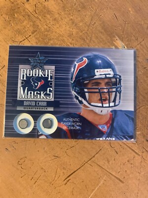 2002 Leaf Rookies and Stars Rookie Masks #RM4 David Carr /250