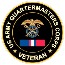 US Army Quartermasters Corpsveteran Bumper Sticker Military Vinyl Decal 5"