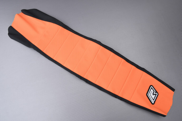 Housse de siège moto cross antidérapante pour KTM SX 150 2019-2022 noir et orange