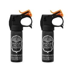 2 pack POLICE MAGNUM 3oz Fire Master pepper spray Fog Home Riot Crowd Control