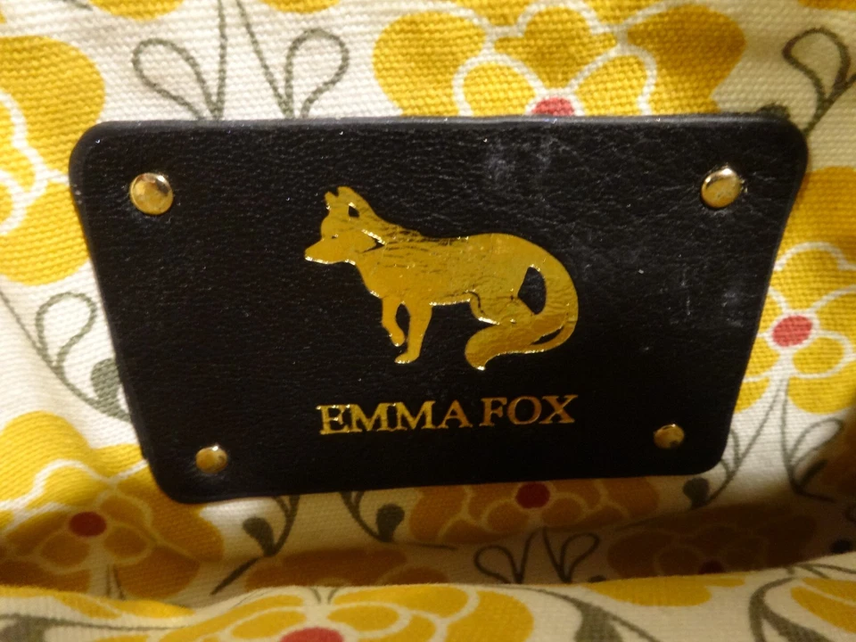NWOT Emma Fox Black Leather Wristlet Clutch Wallet Purse Bag w/ Strap — 第 2/4 张图片