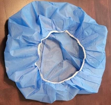 (50 Pack) Bouffant Cap Hair Net Head Cover Industrial Medical 110SMSI-21-Blue