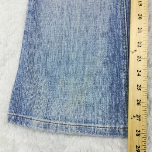 Vanity Womens Jeans Elliot Flare Blue Denim Light Wash Ripped Low Rise 30 - Bild 9 von 12