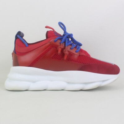 Versace Chain Reaction 2 Chainz Red Sneakers- Size 44/10.5 | eBay