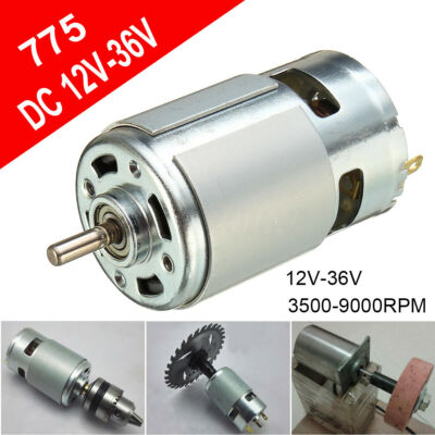 3500-9000RPM DC 12V-36V High Speed Large Torque 775 Motor Electric Power T7O9