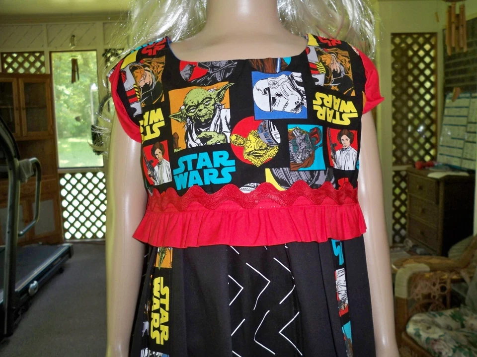 Girls Handmade One Of A Kind Dress/capris. Size 5-6T. Only 1 Available - Image 2 of 4