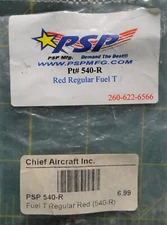 PSP Mfg. Inc. Regular Anodized Aluminum Red Fuel T RC Plane Drone