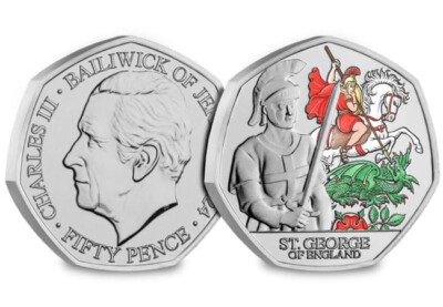 2024 St. George of England Colour - BU 50p