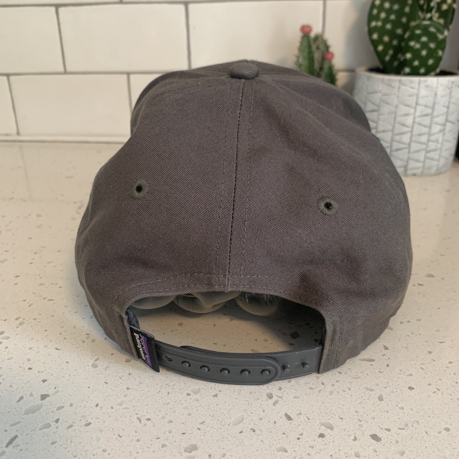 Patagonia Patch Charcoal Gray Solid Snapback Truc… - image 7