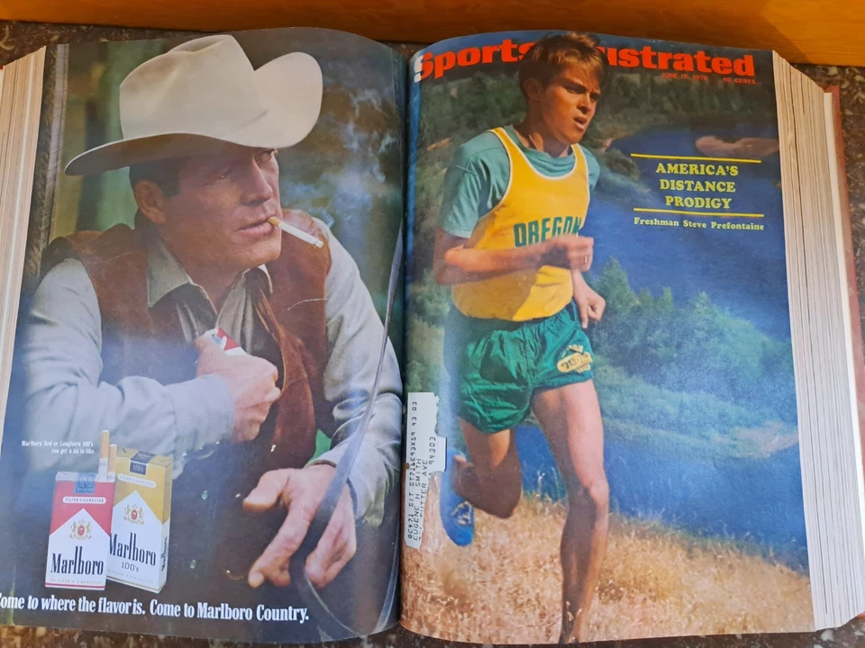 Bound Sports Illuatrated Magazines 1970 May-Aug * Pre Cover, Mays, Aaron, Namath - Image 4 of 4