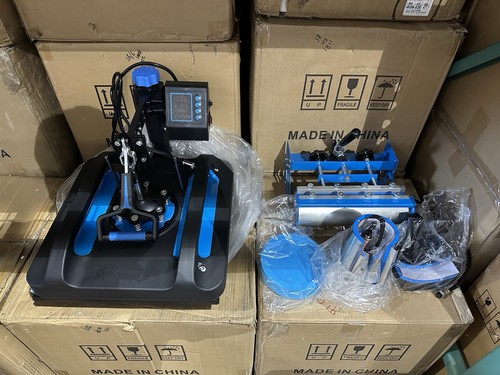 15x15” 8 In 1 Heat Press Machine With 30oz Tumbler Press Lightly Used