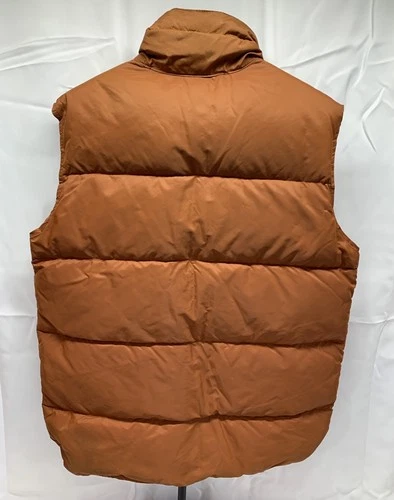 Vintage Frostline Kit Mens Large Burnt Orange Nylon Puffer Down Vest Rancher image 17