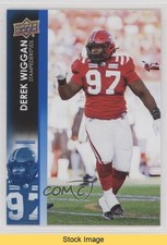 2022 Upper Deck CFL Blue Derek Wiggan #144 READ 1g4p