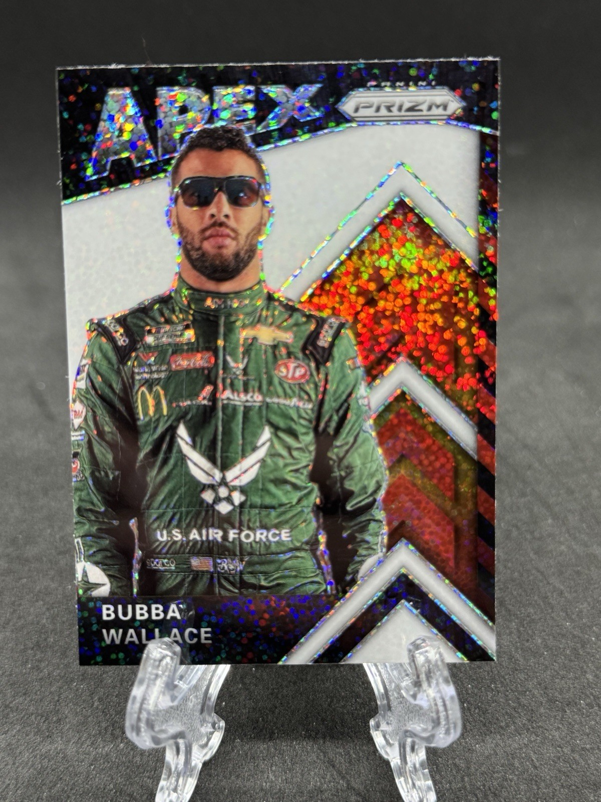 2020 Panini Prizm Racing - Bubba Wallace - Apex White Sparkle 