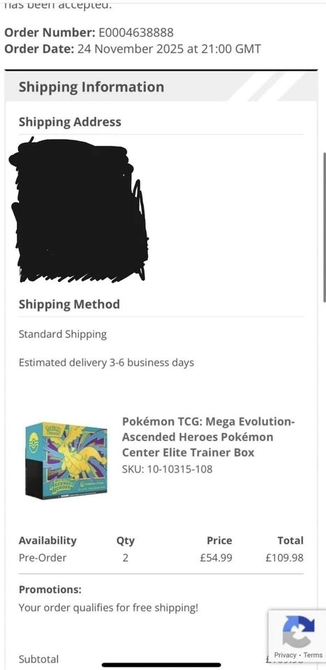 Pre-sale Pokemon Ascended Heroes Pokemon Center Etb Elite Trainer Box Sealed New - Image 3 of 3