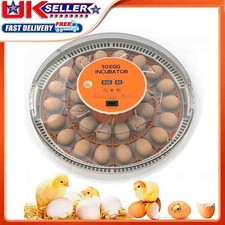 30 Eggs Fully Automatic Incubator Intelligent Chicken Duck Goose Egg Hatcher New