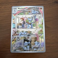 Pokemon TCG Machoke Scarlatto e Viola 151 Illustrazione Raro 177/165 NM Condizioni