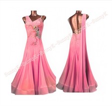 Handmade Dance Dress/Standard Ballroom Competition smooth Waltz Tango Costume
