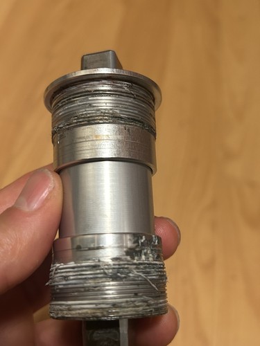 Campagnolo Record 68 x 102 mm Bottom Bracket English 1.37x24 Square Taper 1990s - Bild 9 von 15