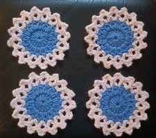 Handmade Crocheted Coaster Set Of 4