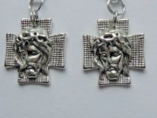 2X JESUS RELIGIOUS KEY CHAIN PURSE CLIP BAG CHARM FOB ZIPPER PULL BACKPACK