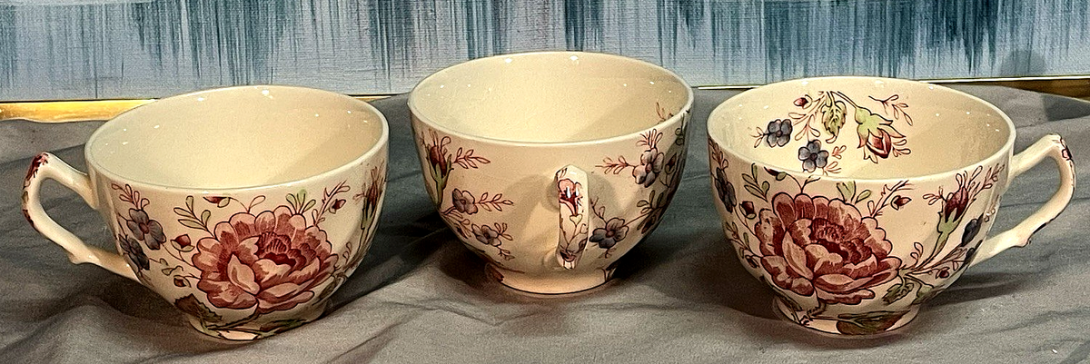 Vintage 15 Pc Johnson Brothers Rose Chintz Pink Dinner Set | eBay