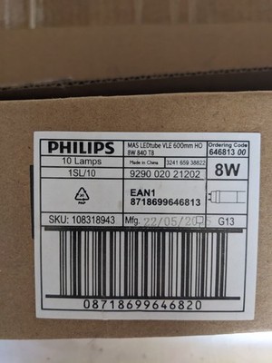 10x Philips MASTER Value LEDtube 60cm 8W 840 T8 G13   Neu in OVP