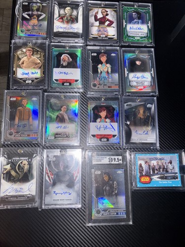 16 Topps Star Wars Autographs Hera Syndulla Padme Leia Grevious Tarkin Also Sgc