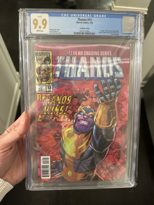 THANOS #13 CGC 9.9! LENTICULAR VARIANT 1ST APP KING THANOS & COSMIC GHOST RIDER!