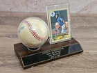 Bo Jackson Autographed Signed Baseball 1987 Topps Card #170 Royals Display Base