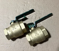 Lot of 2 A. Y. McDonald No Lead Full Port Ball Valve 72032T  1-1/2"