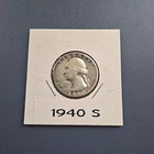 1940 S Washington Quarter F/VF