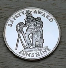 Sunshine Mining Safety Award Rare Proof Coin 1 Troy Oz .999 Fine Silver Round