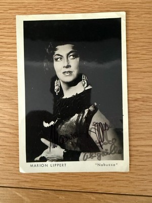 Opernautogramme - Marion Lippert, Deutsche Opernsopranistin in Nabucco