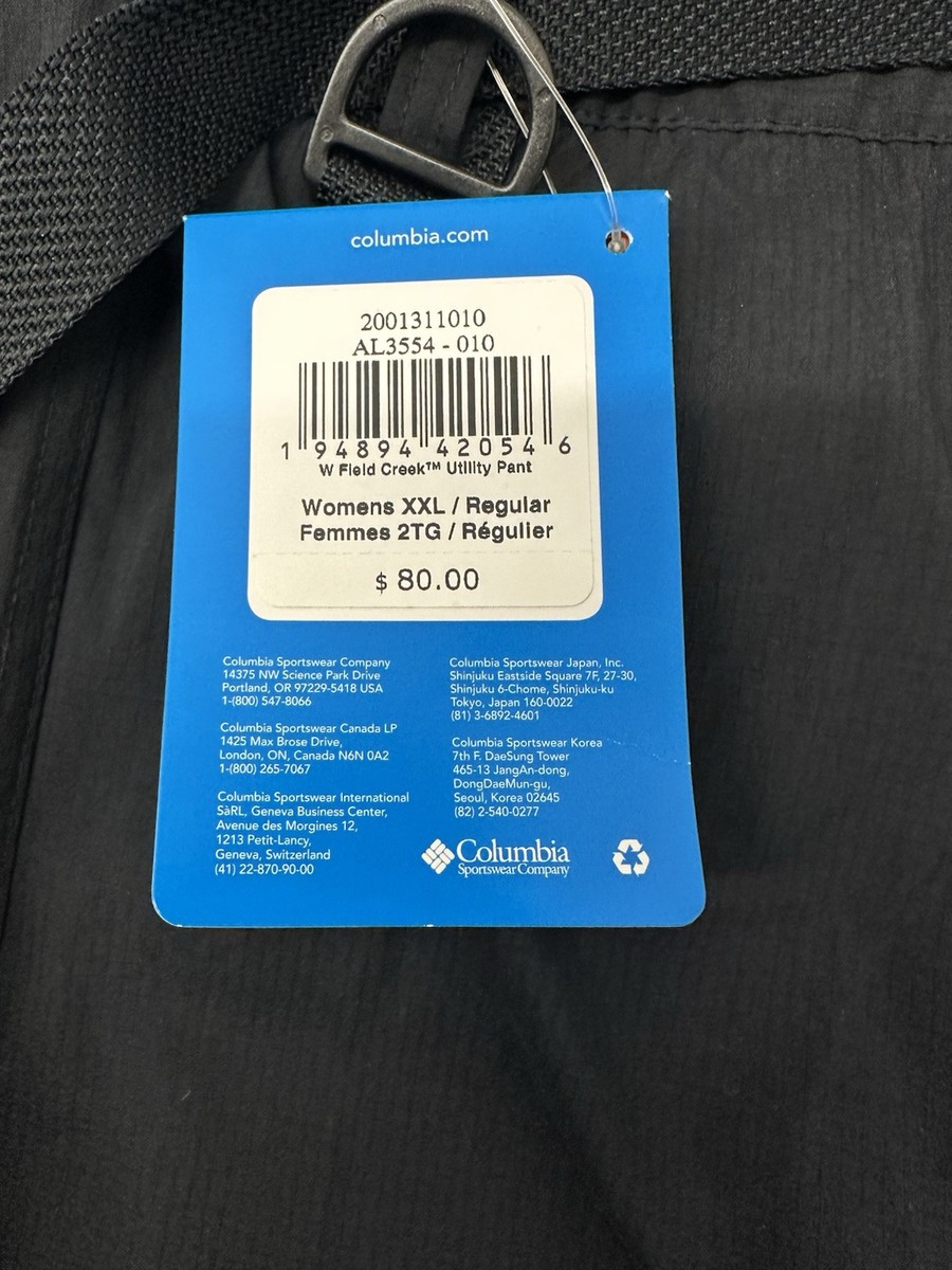 Columbia Pants Womens Sz Xxl Field Creek Utility Cargo Belt