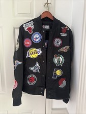 NWT NBA Official Team Logo patch Bomber Jacket Size small