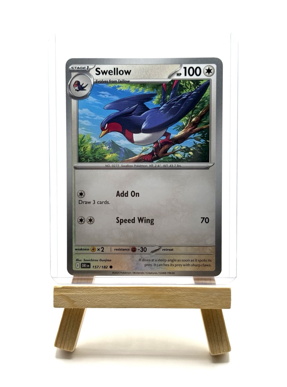 Pokémon TCG Destined Rivals Swellow 157/182 Regular COMMON NM/MINT