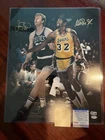 Larry Bird/Magic Johnson Dual-Signed/Autographed 16x20 Photo PSA & BAS WITNESSED