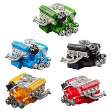 Gasoline Overhead V8 Small Engine Model Kit, V8 Model Engine Toys Resin Model uk
