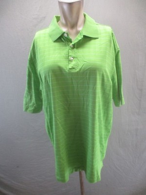Nike Size L Mens Green Cotton Blend Shorts Sleeve Collared Activewear Polo 997