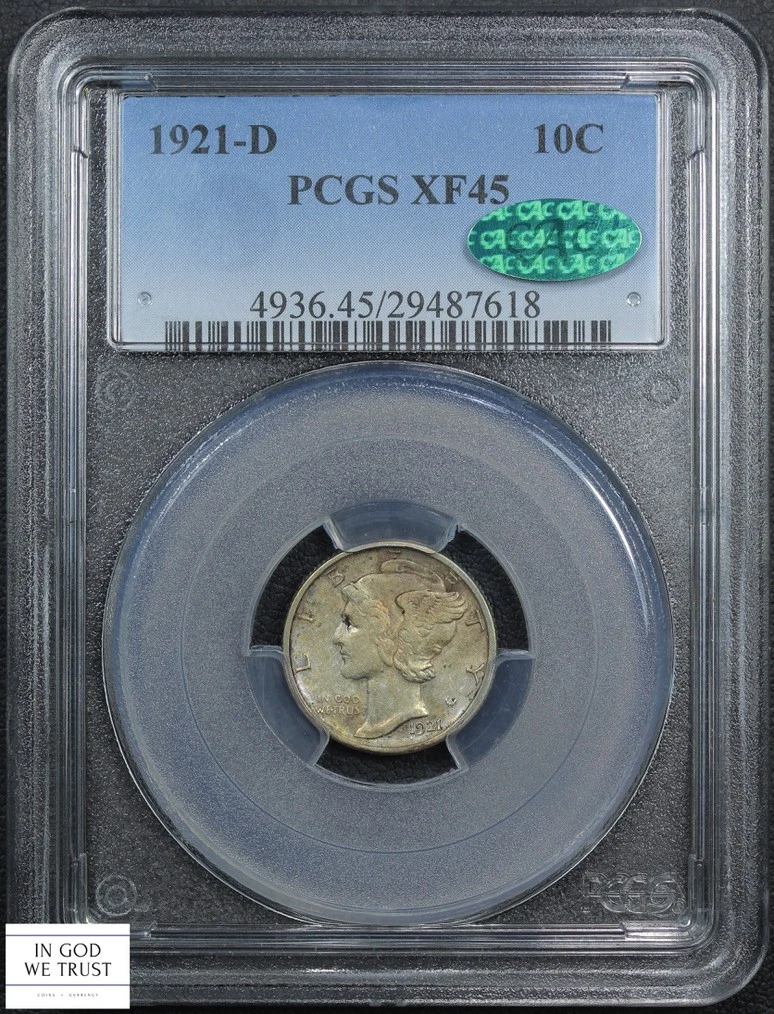 XF 45 Graded Mercury Dimes 1916-1945 for sale | eBay