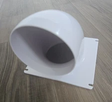 Hardex Dryer Vent Cover BOTTOM ONLY 4 Inch diamer, 6.5 X 6.5 inch mount NEW