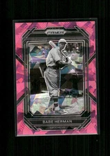 2023 Panini Prizm - Babe Herman #221 Pink Ice Prizm