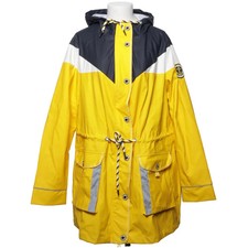 Ulla Popken, Regenjacke, Damen, Größe: 46/48, Gelb/Blau/Weiß, Sonstiges #jG1
