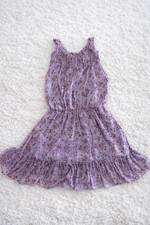 abito zara floreale estivo incrociato dietro lilla misura M donna