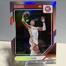 Jalen Johnson #108 2024-25 Panini Donruss Press Proof Die-Cut /25 Hawks