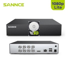 SANNCE 1080P Lite 8 Kanäle DVR Videorecorder 1TB für 2MP CCTV Überwachungskamera