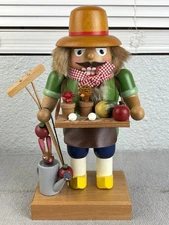 KWO Nutcracker Vegetable Farmer E.M. Merck Old World Christmas 11.25” Signed