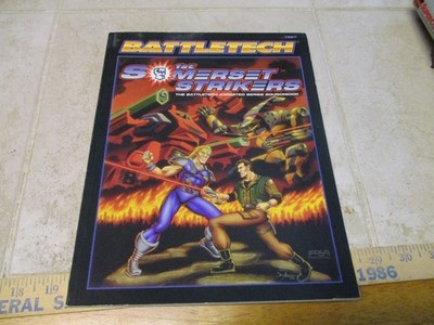 BattleTech 1687: 1st Somerset Strikers FASA OOP Animated Series Sourcebook VTG