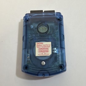 Sega Dreamcast VMU Visual Memory Unit Clear Smoke Blue Grey HKT-7000 w/Cover